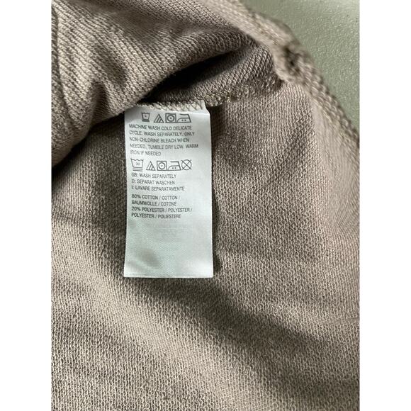 QVC Peace Love World French Terry Blazer Back Stitch Detail MUSHROOM NWT SIZE L - Picture 6 of 7